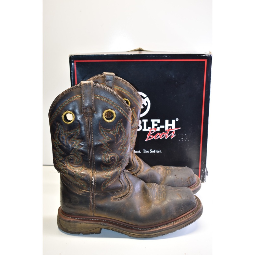 Double-H Men's Elijah Composite Toe Work‎ Boots Size 11D Brown Leather DH5241
